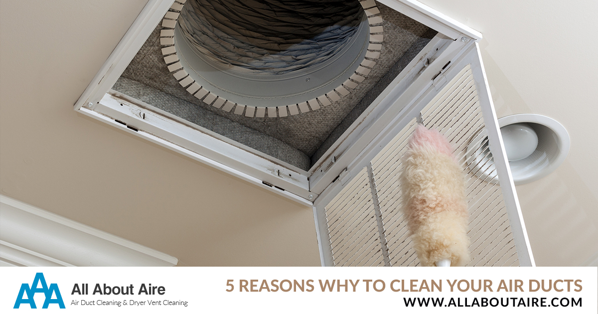 5 Reasons You Need to be Cleaning Your Air Ducts