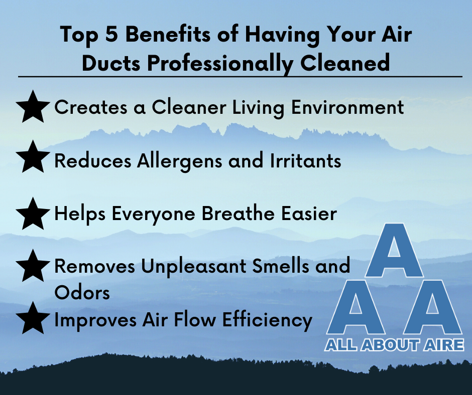 Top 5 Benefits of Having Your Air Ducts Professionally Cleaned